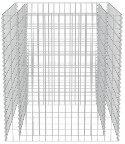 horganyzott acél gabion magaságyás 90 x 90 x 100 cm