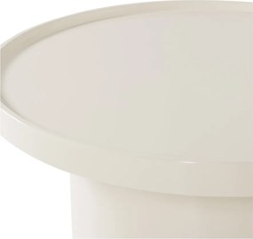 Szürkésbézs kerek dohányzóasztal ø 70 cm Veluna – WOOOD