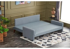 3 személyes kanapéágy Bella Soft Yataklı Üçlü Koltuk - Kék