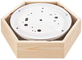 Mennyezeti lámpa HEX NATURAL 1xE27/60W/230V á. 32 cm fenyő