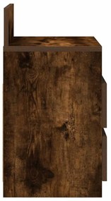 2 db füstös tölgy színű éjjeliszekrény 2 fiókkal 40x33x60 cm