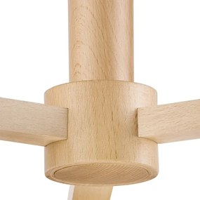 ELLIE 3xE27/60W/230V szürke/bükk mennyezeti lámpa