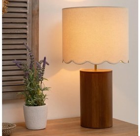 Atmosphera Atmosphera - Asztali lámpa VANIA 1xE27/40W/230V fenyő P6568
