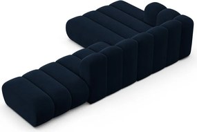 Sötétkék sarokkanapé (bal oldali) Lupine – Micadoni Home