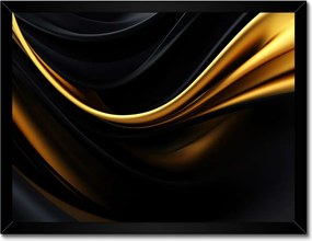 Poszter fekete keretben 40x30 Selyem arany szalag