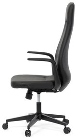 Fekete Ekobőr Irodai Főnöki Szék, Hinta Mechanikával. KA-T8325 BK