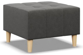 Oslo puff, fonott, 70x70, szürke