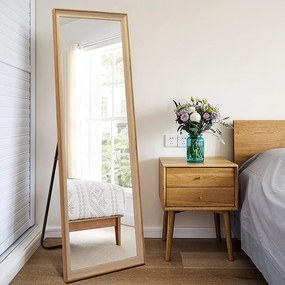 Álló tükör 150 x 40 cm fekete BC FUR-1716-Black