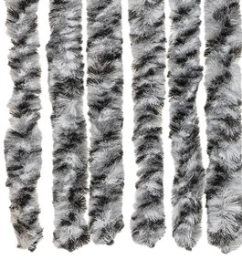 szürke és fekete és fehér zsenília rovarfüggöny 100 x 200 cm