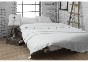 Krémszínű fleece ágytakaró 150x200 cm Pom Pom – Mijolnir