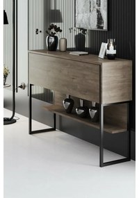 Luxe Walnut and Black komód