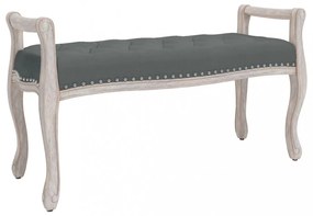 sötétszürke szövetpad 110x45x60 cm