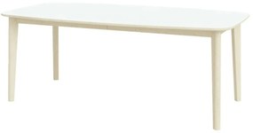 SM119 bővíthető étkezőasztal, olajozott fehérített tölgy/fehér