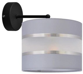 Fali lámpa HELEN 1xE27/15W/230V ezüst/fekete