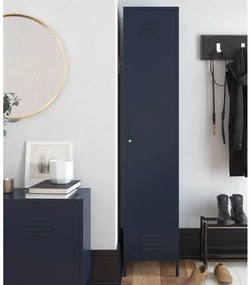 Kék fém szekrény 38x185 cm Bradford - Queer Eye