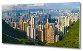 Üvegkép falra Hong kong panoráma osh-90238708