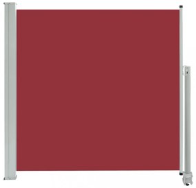 piros behúzható oldalsó terasz napellenző 160 x 300 cm