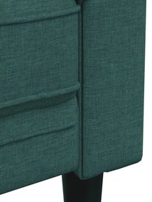 sötétzöld 3 személyes szövet Chesterfield kanapé