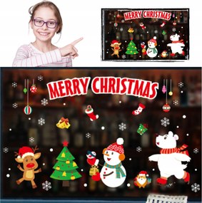 Karácsonyi Matricák Karácsonyi Ablakdíszek Hópehely Ünnepek