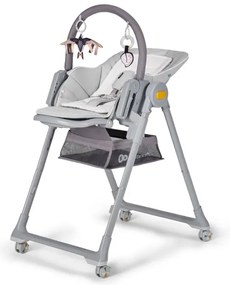 KINDERKRAFT - Gyermek etetőszék 2in1 LASTREE szürke