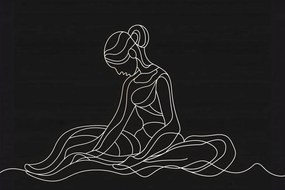 Poszter 45x30cm Ülő pozíció