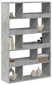 betonszürke szerelt fa térelválasztó 100 x 33 x 156,5 cm