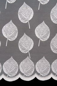 Mg Függöny Levelek 4609 Fehér 250cm Minőség 0,5m
