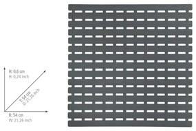 WENKO 23125100 - ARINOS zuhanyszőnyeg 54x54 cm szürke/szürke