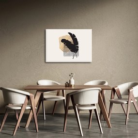 Kép - Absztrakció trópusi levelekkel N⁰4 (70x50 cm)