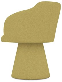 Sárga kárpitozott étkezőfotel Kanoa – Makamii