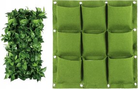 Függő kaspó Filc Zöldség Zümmögő Gyógynövények Eper Kert Herbária 9 férőhely