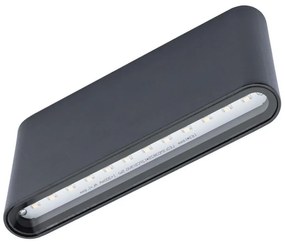 BOWI LED Kültéri fali lámpa FLOW 2xLED/6W/230V IP54 fekete BW0146