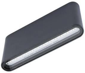 LED Kültéri fali lámpa FLOW 2xLED/6W/230V IP54 fekete
