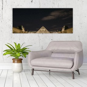 Kép - Louvre éjjel (120x50 cm)