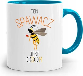 Kék Hegesztő Bögre Darázs Ajándék fényképes nyomtatással