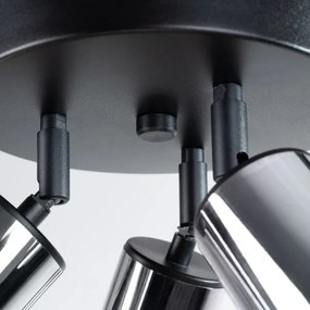 Sollux SL.1369 - Spotlámpa WINX 3xGU10/10W/230V fekete/króm