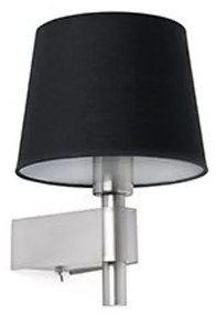 FARO ROOM fali lámpa, fekete, E27 foglalattal, IP20, 29975