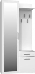 Duo előszobafal, fehér