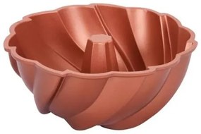 KITCHISIMO 24 cm-es, szélforgó mintájú, rézszínű kuglófform