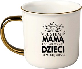 Bögre Fehér Arany Rant Ajándék Vicces Anyák Napja Anya Vagyok