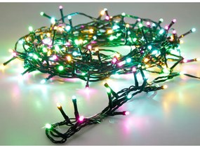 480 zöld, kék, narancs, és pink Macaron LED-es kültéri-beltéri dekor fényfüzér, hálózati adapteres, időzíthető 6/18 órás, 8 féle fényjátékkal, 36 m, I...