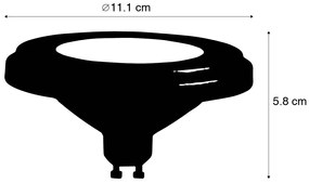 5 db GU10 LED izzó szett AR111 8W 750 lm 3000K