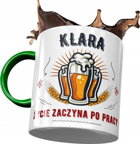 Zöld Bögre Klára Barátnőnek Ajándék Nyomtatott Fotóval