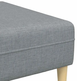 Kanapé Szett 3 pcs Világosszürke szövet