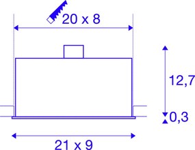 SLV KADUX 115531 Beépíthető spotlámpa 3x50W/GU10 IP20
