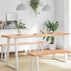 világosbarna kezelt tömör asztallap 180x40x(2-4) cm