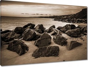 Vászonkép 90x60 Tengerpart szépia