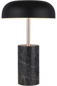 Searchlight EU60709BK - Asztali lámpa FRANKFURT 2xE14/7W/230V fekete