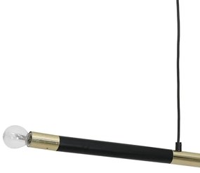 Csillár zsinóron BASTONE 2xE14/40W/230V fekete/arany