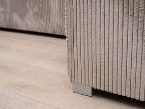 AKCIÓ Világos bézs sarokkanapé SMART COSARO, kétoldalas + 2 párna INGYEN II. osztályú
